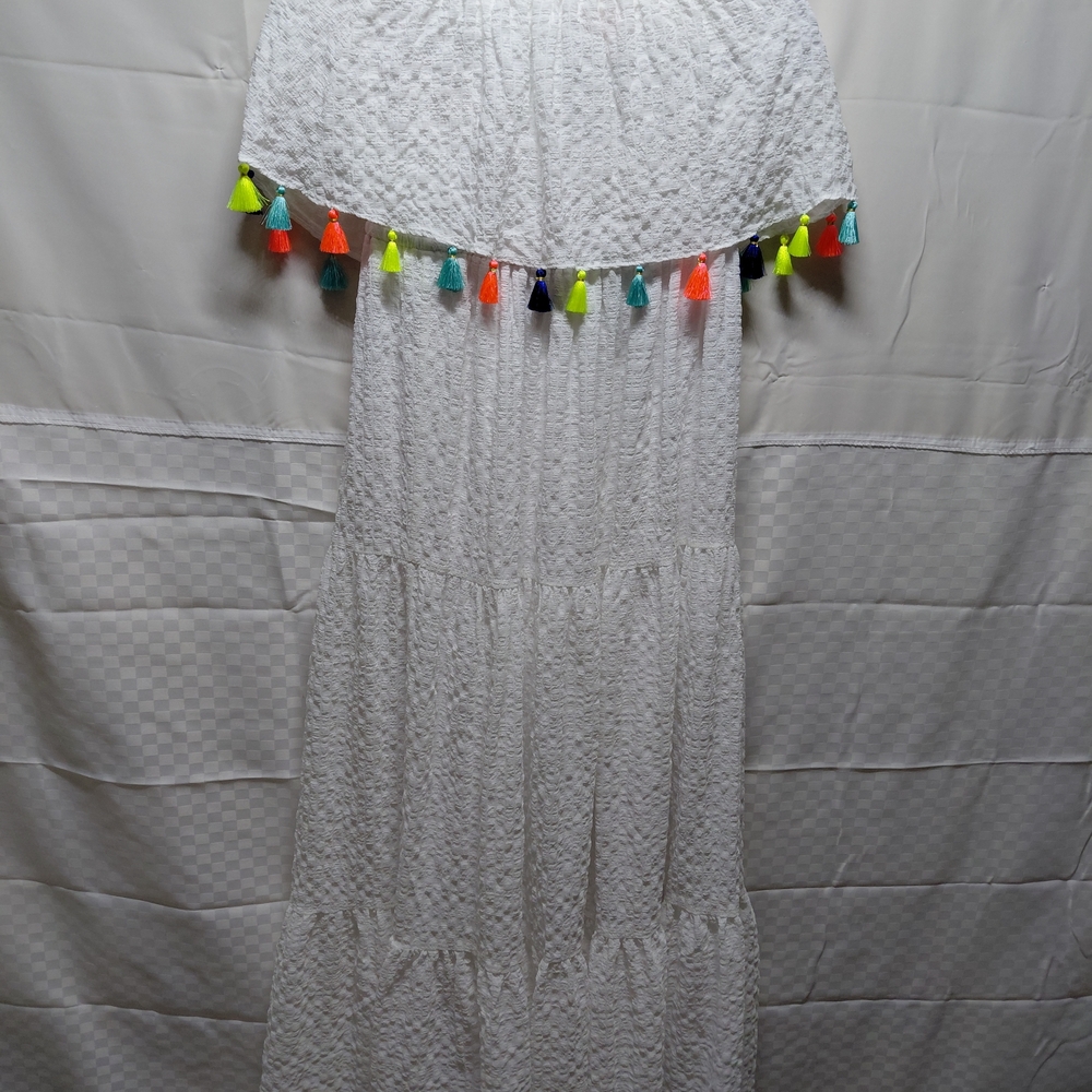 Lilly Pulitzer White Dress with Pink Label and Black Trim - Picture 7 of 11